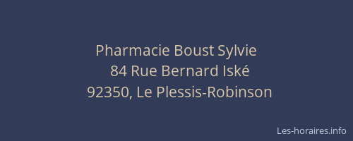 Pharmacie Boust Sylvie