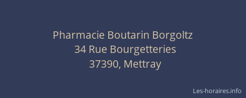 Pharmacie Boutarin Borgoltz