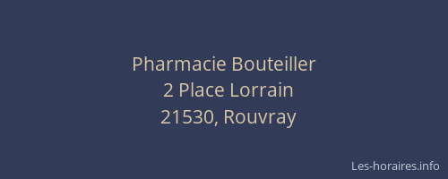 Pharmacie Bouteiller
