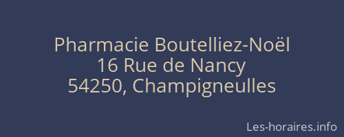 Pharmacie Boutelliez-Noël