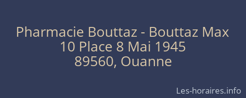 Pharmacie Bouttaz - Bouttaz Max