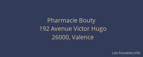 Pharmacie Bouty