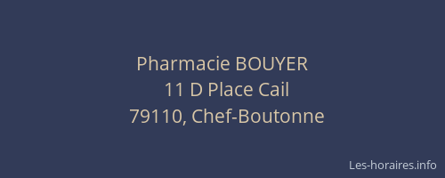 Pharmacie BOUYER