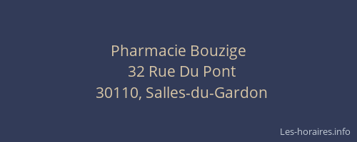Pharmacie Bouzige