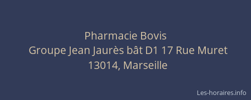 Pharmacie Bovis
