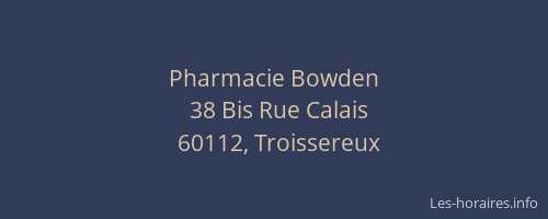 Pharmacie Bowden