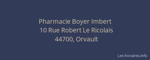 Pharmacie Boyer Imbert