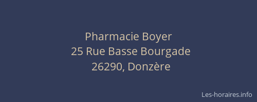 Pharmacie Boyer