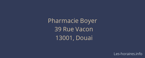 Pharmacie Boyer