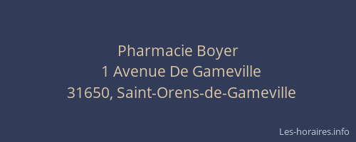Pharmacie Boyer
