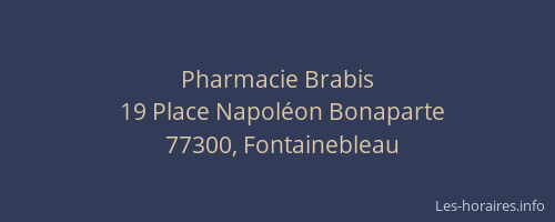 Pharmacie Brabis