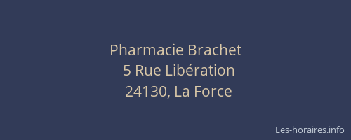 Pharmacie Brachet