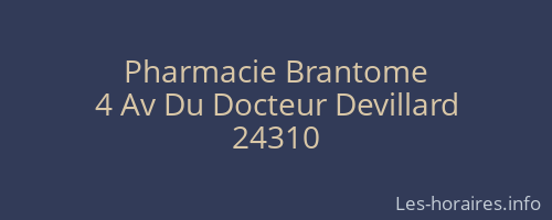 Pharmacie Brantome