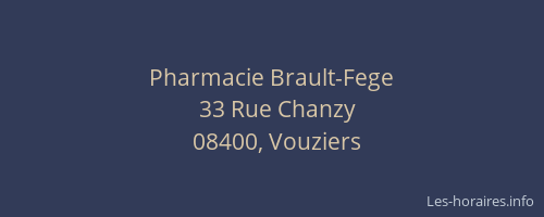 Pharmacie Brault-Fege