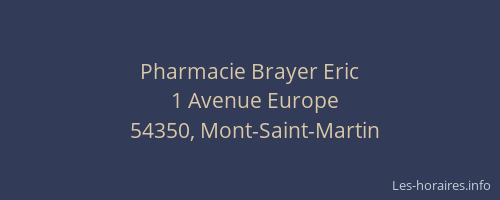 Pharmacie Brayer Eric