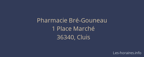 Pharmacie Bré-Gouneau