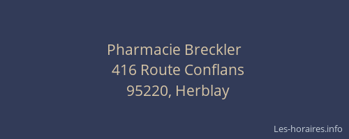 Pharmacie Breckler