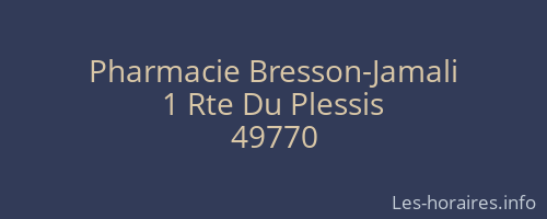 Pharmacie Bresson-Jamali