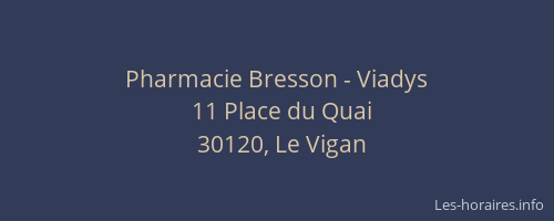 Pharmacie Bresson - Viadys