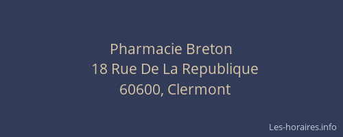 Pharmacie Breton