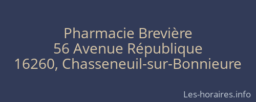 Pharmacie Brevière
