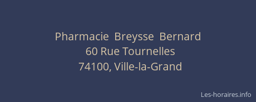 Pharmacie  Breysse  Bernard