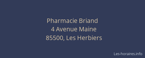 Pharmacie Briand