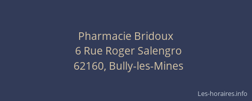 Pharmacie Bridoux