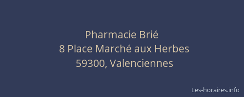 Pharmacie Brié