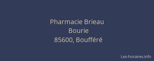 Pharmacie Brieau