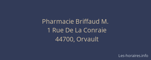 Pharmacie Briffaud M.