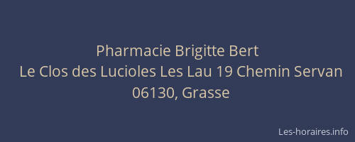 Pharmacie Brigitte Bert