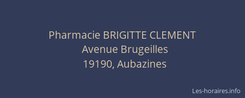 Pharmacie BRIGITTE CLEMENT