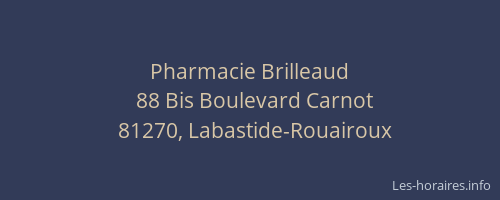 Pharmacie Brilleaud