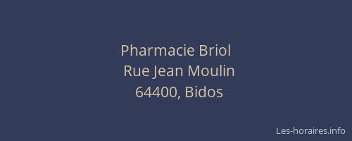 Pharmacie Briol