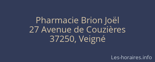 Pharmacie Brion Joël