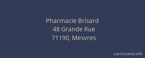 Pharmacie Brisard