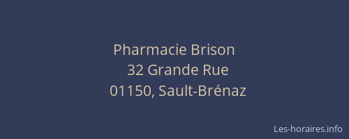 Pharmacie Brison
