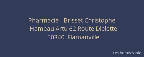 Pharmacie - Brisset Christophe