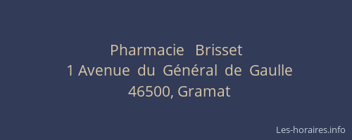 Pharmacie   Brisset