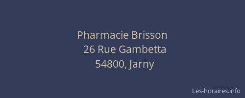 Pharmacie Brisson