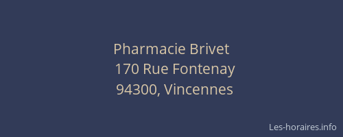 Pharmacie Brivet