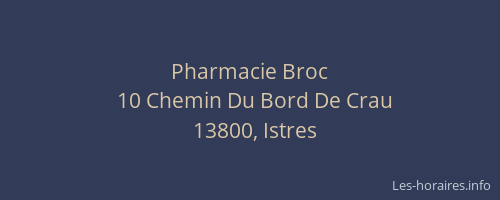 Pharmacie Broc