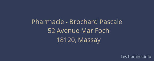 Pharmacie - Brochard Pascale