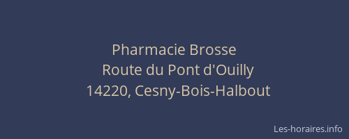 Pharmacie Brosse