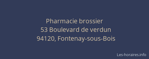 Pharmacie brossier