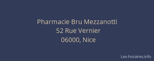 Pharmacie Bru Mezzanotti