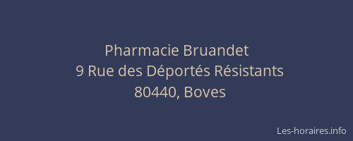 Pharmacie Bruandet