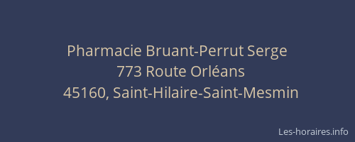 Pharmacie Bruant-Perrut Serge