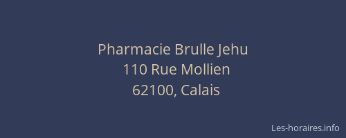 Pharmacie Brulle Jehu